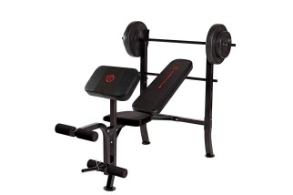 Banco de musculación Marcy MKB-2081 + Juego de Barra y Discos - 45kg