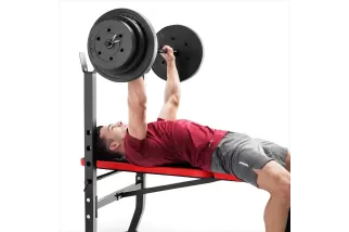 Banco Standard de Musculación con 100lbs de Carga Marcy PM-2084