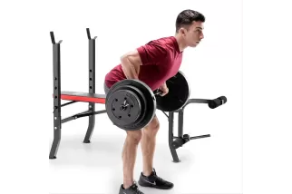 Banco Standard de Musculación con 100lbs de Carga Marcy PM-2084