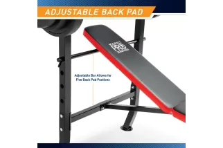 Banco Standard de Musculación con 100lbs de Carga Marcy PM-2084